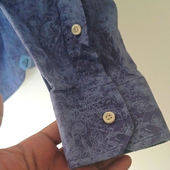 Daniel Cremieux Blue Casual Button Down Shirt  L - Picture 6 of 8